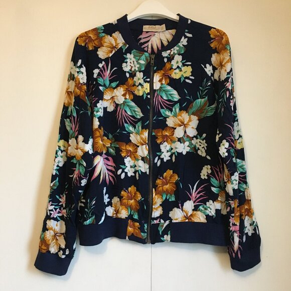 Rifle Hawaiian Lightweight Zip Up Bomber Jacket - Picture 9 of 16